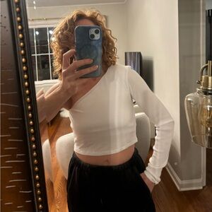 ALO yoga one shoulder shirt